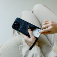 Selencia Cover per telefono Nova con cordino e portacarte Apple iPhone 14 - Nero