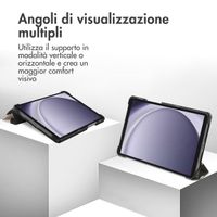 imoshion Cover Trifold Design Samsung Galaxy Tab A11 / A9 8.7 pollici - Leopard