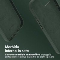 Accezz Cover in Pelle con MagSafe Apple iPhone 14 - Cedar Green
