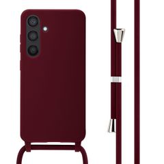 imoshion Cover in Silicone con Cordino Samsung Galaxy S24 - Rosso scuro