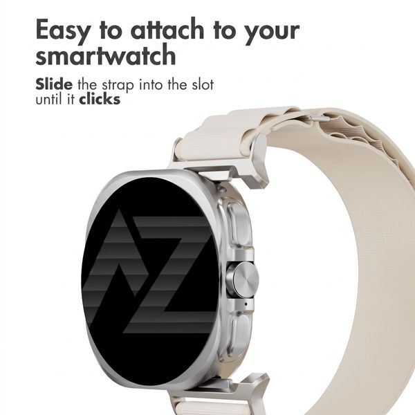 Accezz Cinturino in nylon Alpine Samsung Galaxy Watch Ultra 2 (2026) / Ultra (2024/2025) - Luce stellare