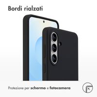Accezz Cover in silicone liquido con MagSafe Samsung Galaxy S26 Plus - Nero