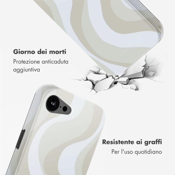 Selencia Cover posteriore Vivid con MagSafe Apple iPhone 17e / 16e - Desert Waves Beige