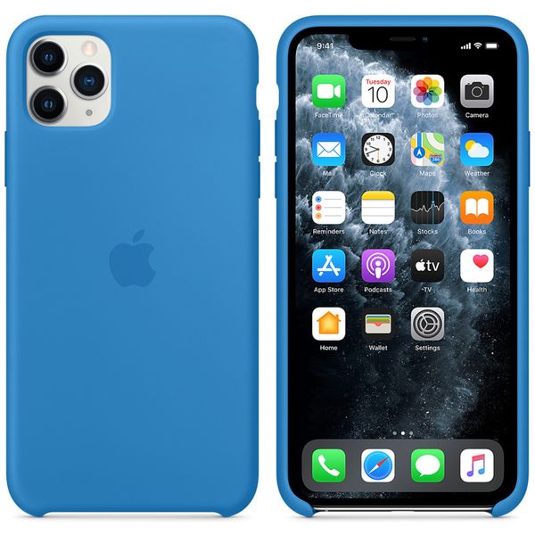 Apple Cover in Silicone Apple iPhone 11 Pro Max - Surf Blue