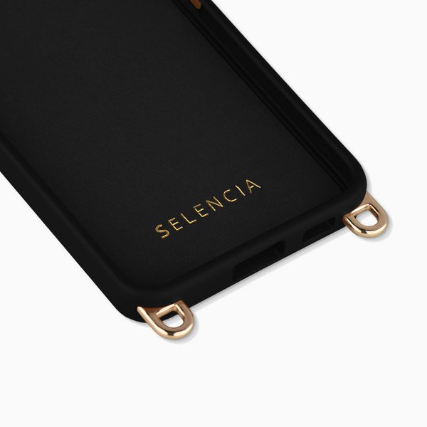 Selencia Cover posteriore Rivièra con MagSafe con ganci rimovibili Samsung Galaxy S25 / S24 - Velvet Black
