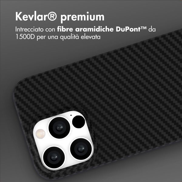 Accezz Cover MagSafe Kevlar® Apple iPhone 15 Pro - Nero