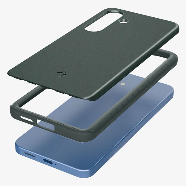 Spigen Cover posteriore Thin Fit MagSafe Samsung Galaxy S25 - Abyss Green