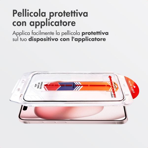 Accezz Vetro temperato + Applicatore Apple iPhone 16 / 15