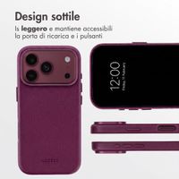 Accezz Cover in Pelle con MagSafe Apple iPhone 18 Pro Max / 17 Pro Max - Heath Purple