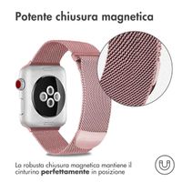 imoshion Cinturino milanese magnetico Apple Watch | 44/45/46/49 mm - Taglia S - Rosa