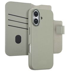 Accezz Cover in pelle 2 in 1 con MagSafe Apple iPhone 17 - Light Grey