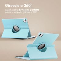 imoshion Cover Girevole a 360° Apple iPad Air 11 pollici (2026) M4 / (2025) M3 / (2024) M2 / Air 5 (2022) / Air 4 (2020) / Pro 11 (2018/2020) - Azzurro