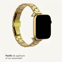 Selencia Cinturino sottile in acciaio a maglie Apple Watch | 38/40/41/42 mm - Oro