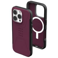 UAG Cover Posteriore Civilian con MagSafe Apple iPhone 16 Pro - Bordeaux