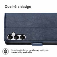 imoshion Cover a libro di Lusso Samsung Galaxy A55 - Blu scuro