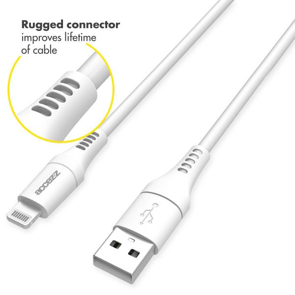 Accezz Cavo da Lightning a USB - Certificato MFI - 1 metro - Bianco