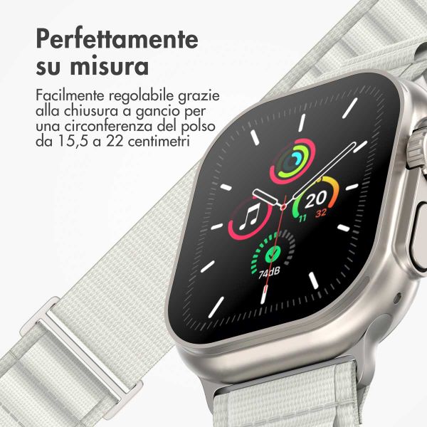 imoshion Cinturino in nylon Alpine Apple Watch | 38/40/41/42 mm - Bianco