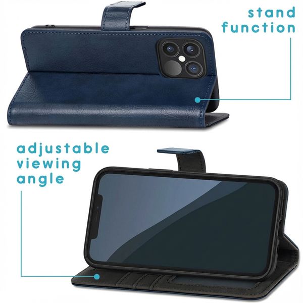 imoshion Cover a libro di Lusso Apple iPhone 13 Pro - Blu scuro