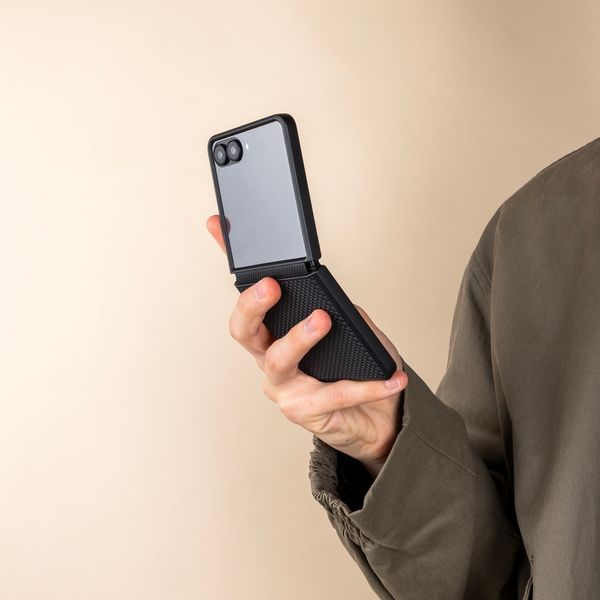 Accezz Cover Grid Samsung Galaxy Z Flip 8 - Nero