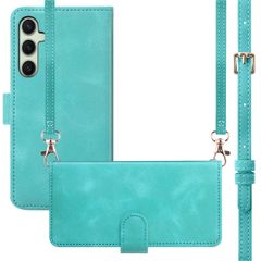 imoshion Cover a libro con Cordino Samsung Galaxy S25 Plus - Turchese