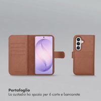 Selencia Libreria rimovibile Olyn con MagSafe Samsung Galaxy S26 - Marrone
