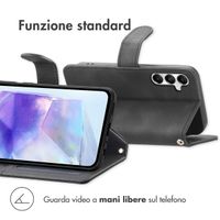 imoshion Cover a libro con Cordino Samsung Galaxy A55 - Nero