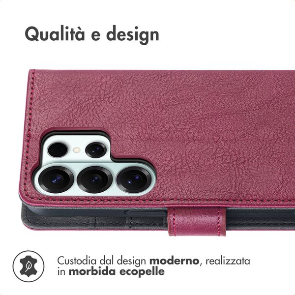 imoshion Cover a libro di Lusso Samsung Galaxy S26 Ultra - Bordeaux