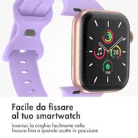 imoshion Cinturino in silicone⁺ Apple Watch | 38/40/41/42 mm - Taglia S/M - Lilla