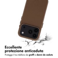 Accezz Cover in Pelle con MagSafe Apple iPhone 18 Pro / 17 Pro - Marrone caffè