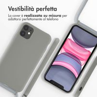 imoshion Cover in Silicone con Cordino Apple iPhone 11 - Grigio chiaro