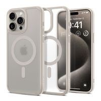 Spigen Cover Posteriore Ultra Ibrida con MagSafe Apple iPhone 15 Pro Max - Frost Natural Titanium