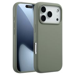 Accezz Cover in silicone liquido con MagSafe Apple iPhone 17 Pro - Cooper Green