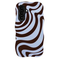 Selencia Cover Vivid Wavy con MagSafe Samsung Galaxy A37 (5G) - Dream Swirl Chocolate