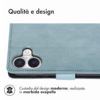 imoshion Cover a libro di Lusso Apple iPhone 16 - Air Blue