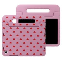 imoshion Cover Posteriore Kidsproof Design con maniglia Samsung Galaxy Tab A11 Plus / A9 Plus - Cuori rossi