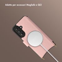 Selencia Cover Riva con MagSafe e cordino Samsung Galaxy A57 (5G) - Old Pink