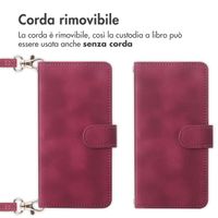 imoshion Cover a libro con Cordino Apple iPhone SE (2022 / 2020) / 8 / 7 - Rosso