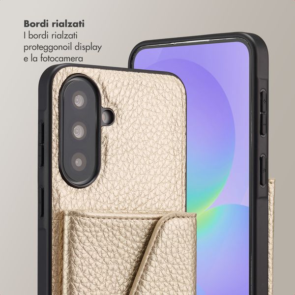 Selencia Cover per telefono Sera con cordino e portacarte a busta Samsung Galaxy A37 (5G) - Champagne