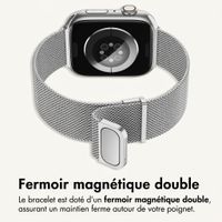 imoshion Milanees magnetisch bandje Apple Watch | 44/45/46/49 mm - Zilver
