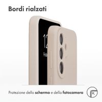Accezz Cover in silicone liquido con MagSafe Samsung Galaxy S26 FE - Stone