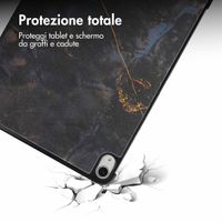 imoshion Cover Trifold Design Apple iPad Air 13 pollici (2026) M4 / (2025) M3 / (2024) M2 - Black Marble