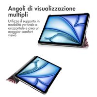 imoshion Cover Trifold Design Apple iPad Air 11 pollici (2026) M4 / (2025) M3 / (2024) M2 / Air 5 (2022) / Air 4 (2020) - Bloom Love Blush