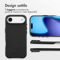 Accezz Cover in Pelle con MagSafe Apple iPhone Air - Onyx Black