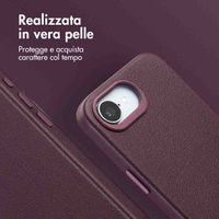 Accezz Cover in Pelle con MagSafe Apple iPhone 17e / 16e - Heath Purple