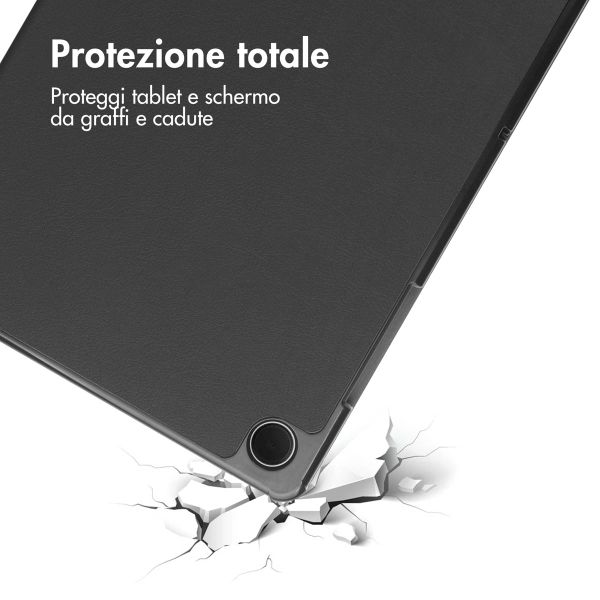 imoshion Cover a libro Trifold Samsung Galaxy Tab A9 Plus - Nero