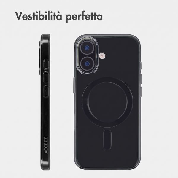 Accezz Lite custodia posteriore con MagSafe Apple iPhone 16 - Smokey Clear