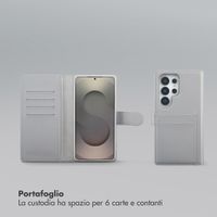 Selencia Libreria rimovibile Olyn con MagSafe Samsung Galaxy S25 Ultra - Grigio