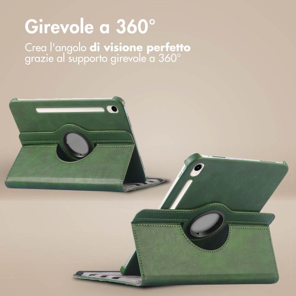 imoshion Cover Girevole a 360° Samsung Galaxy Tab S9 11.0 pollici / S10 Lite / S10 FE / S9 FE 10.9 pollici - Verde