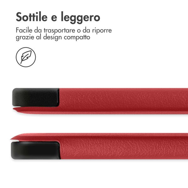 imoshion Cover a libro Trifold Samsung Galaxy Tab A11 Plus - Rosso