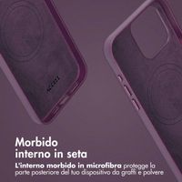 Accezz Cover in pelle 2 in 1 con MagSafe Apple iPhone 15 Pro Max - Heath Purple